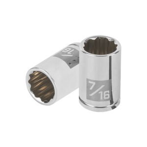 100962 - Dado de 7/16", 12 puntas, cuadro 1/4", Truper