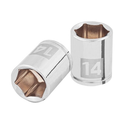 100967 - Dado de 14 mm, 6 puntas, cuadro 1/4", Truper