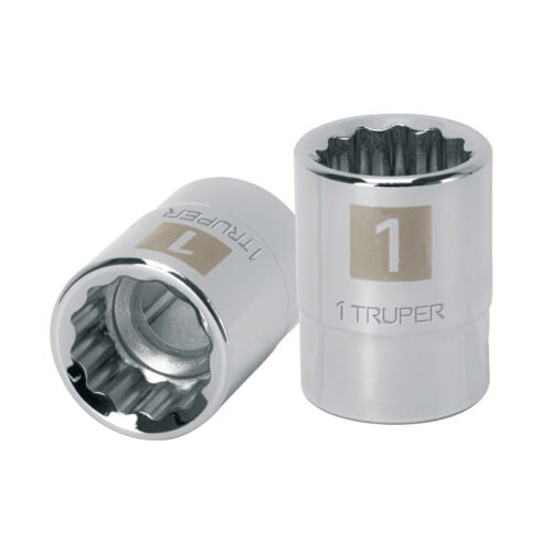 13854 - Dado de 1", 12 puntas, cuadro 3/4", Truper