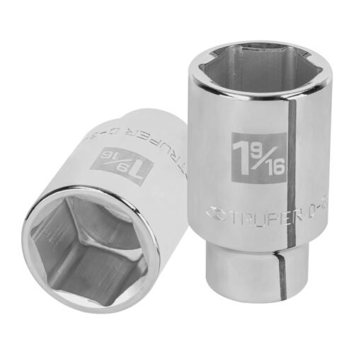 19348 - Dado largo de 1-9/16", 6 puntas, cuadro 3/4", Truper