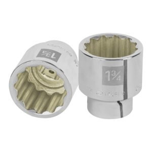 13866 - Dado de 1-3/4", 12 puntas, cuadro 3/4", Truper