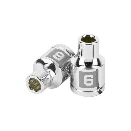 100996 - Dado de 6 mm, 12 puntas, cuadro 3/8", Truper