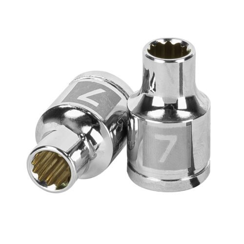 13627 - Dado de 7 mm, 12 puntas, cuadro 3/8", Truper