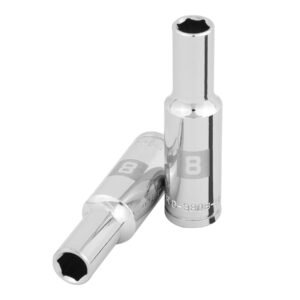 100993 - Dado largo de 8 mm, 6 puntas, cuadro 3/8", Truper