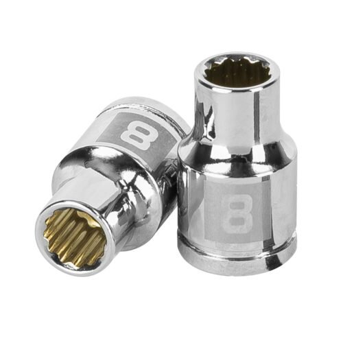 D-3808-M.jpg 13628 - Dado de 8 mm, 12 puntas, cuadro 3/8", Truper