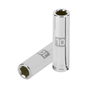 13770 - Dado largo de 10 mm, 6 puntas, cuadro 3/8", Truper