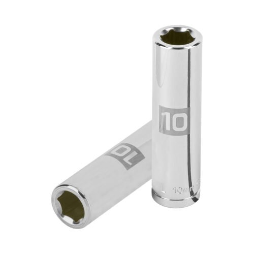 13770 - Dado largo de 10 mm, 6 puntas, cuadro 3/8", Truper