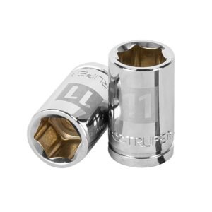 13675 - Dado de 11 mm, 6 puntas, cuadro 3/8", Truper