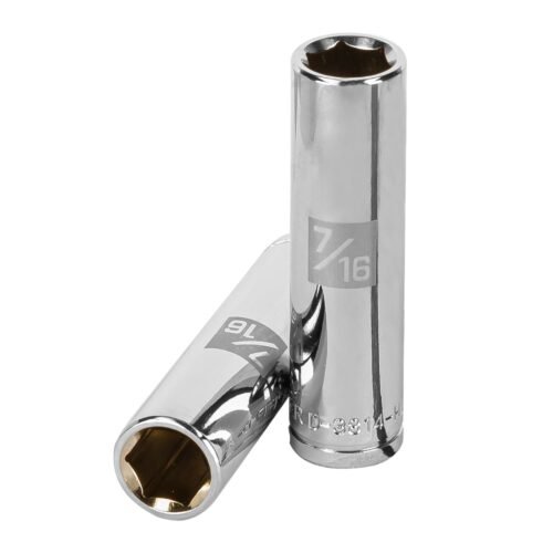 13713 - Dado largo de 7/16", 6 puntas, cuadro 3/8", Truper