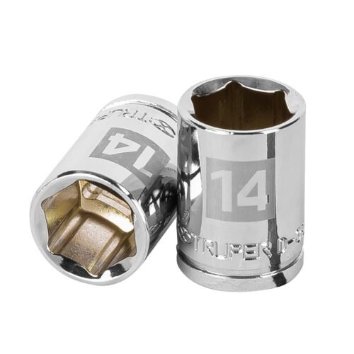 13678 - Dado de 14 mm, 6 puntas, cuadro 3/8", Truper