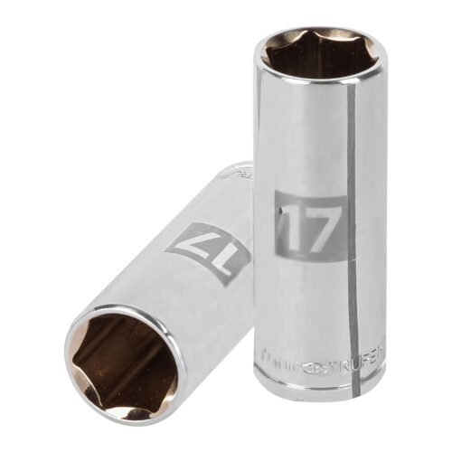 13777 - Dado largo de 17 mm, 6 puntas, cuadro 3/8", Truper
