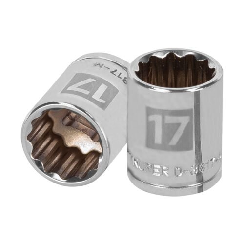 D-3817-M.jpg 13637 - Dado de 17 mm, 12 puntas, cuadro 3/8", Truper