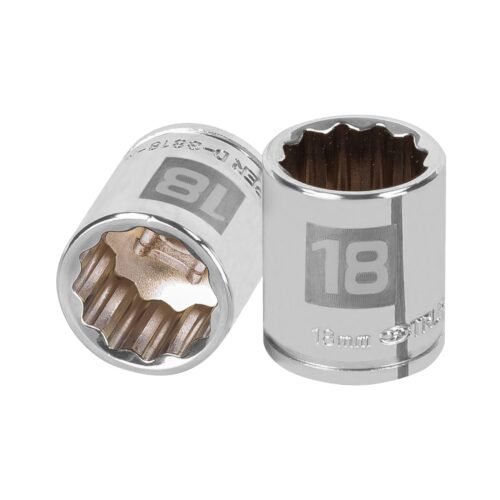 D-3818-M.jpg 13638 - Dado de 18 mm, 12 puntas, cuadro 3/8", Truper