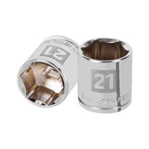 13685 - Dado de 21 mm, 6 puntas, cuadro 3/8", Truper