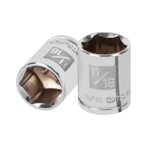 13612 - Dado de 11/16", 6 puntas, cuadro 3/8", Truper