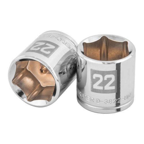 13686 - Dado de 22 mm, 6 puntas, cuadro 3/8", Truper