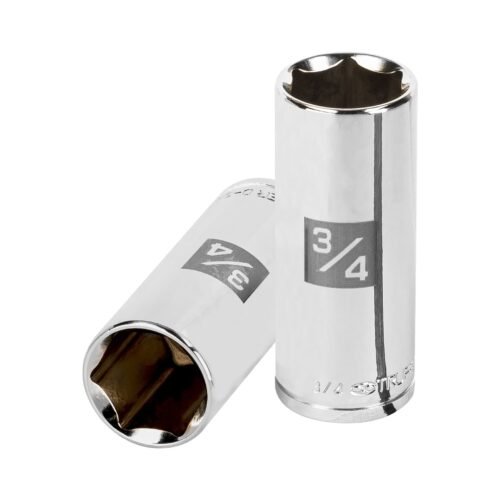 13718 - Dado largo de 3/4", 6 puntas, cuadro 3/8", Truper