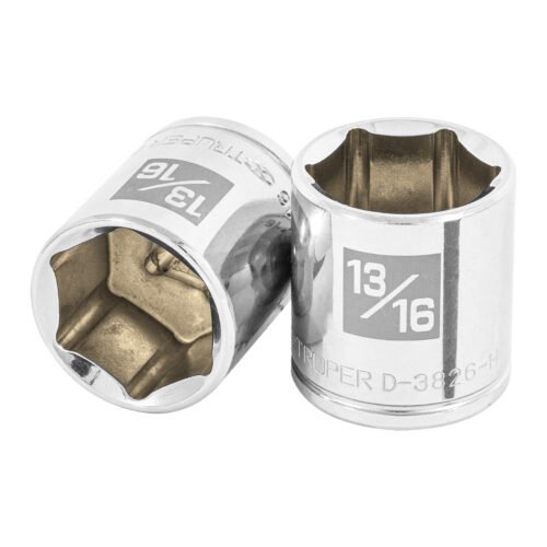 13614 - Dado de 13/16", 6 puntas, cuadro 3/8", Truper