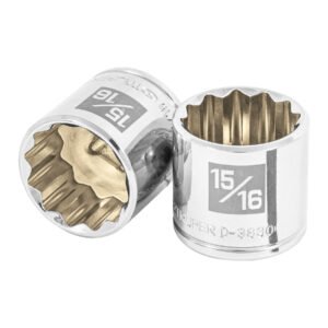 D-3830.jpg 13591 - Dado de 15/16", 12 puntas, cuadro 3/8", Truper