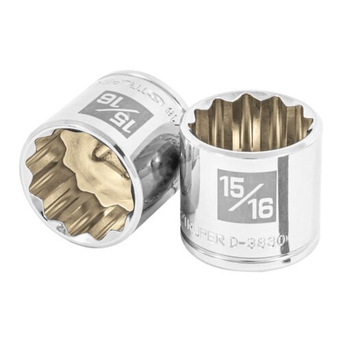 13591 - Dado de 15/16", 12 puntas, cuadro 3/8", Truper