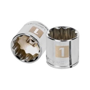 D-3832.jpg 13592 - Dado de 1", 12 puntas, cuadro 3/8", Truper