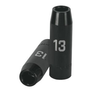 12425 - Dado largo cuadro 1/2" de impacto 6 puntas de 13 mm, Truper