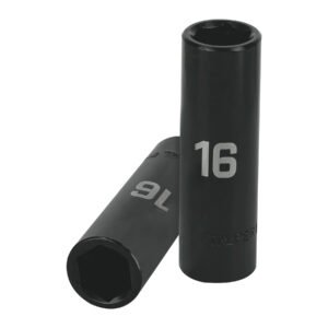 12428 - Dado largo cuadro 1/2" de impacto 6 puntas de 16 mm, Truper