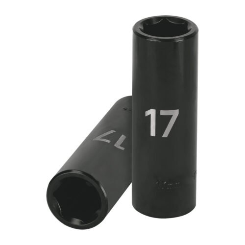 12429 - Dado largo cuadro 1/2" de impacto 6 puntas de 17 mm, Truper