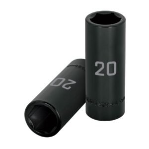 12432 - Dado largo cuadro 1/2" de impacto 6 puntas de 20 mm, Truper