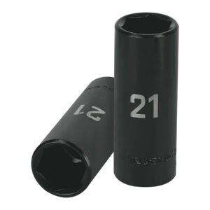 12433 - Dado largo cuadro 1/2" de impacto 6 puntas de 21 mm, Truper