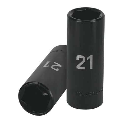 12433 - Dado largo cuadro 1/2" de impacto 6 puntas de 21 mm, Truper
