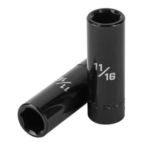 13391 - Dado largo impacto de 11/16", 6 puntas, cuadro 1/2", Truper