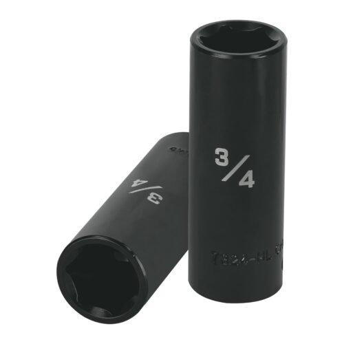13392 - Dado largo impacto de 3/4", 6 puntas, cuadro 1/2", Truper