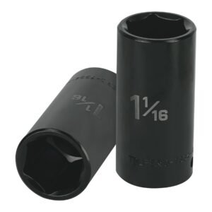 13400 - Dado largo impacto de 1-1/16", 6 puntas, cuadro 1/2",Truper