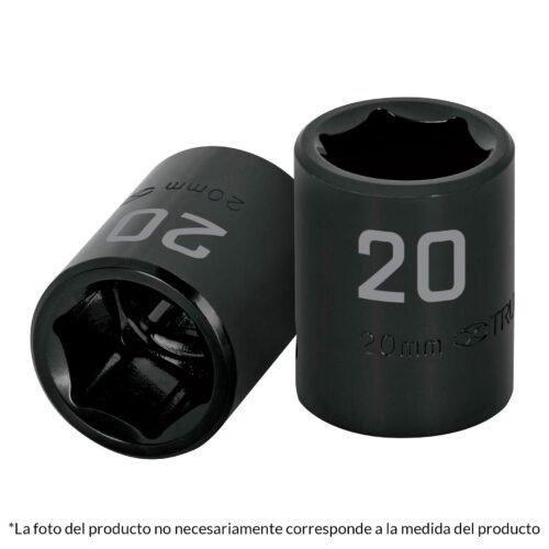 D-7410-M.jpg 12410 - Dado cuadro 1/2" de impacto 6 puntas de 10 mm, Truper