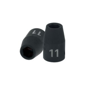 12411 - Dado cuadro 1/2" de impacto 6 puntas de 11 mm, Truper