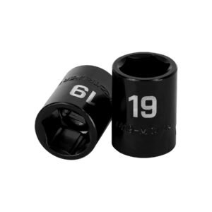 12419 - Dado cuadro 1/2" de impacto 6 puntas de 19 mm, Truper