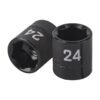 100897 - Dado de impacto de 24 mm, 6 puntas, cuadro 1/2", Truper