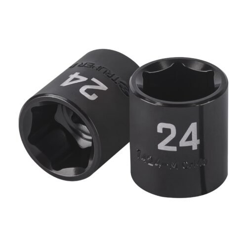 100897 - Dado de impacto de 24 mm, 6 puntas, cuadro 1/2", Truper