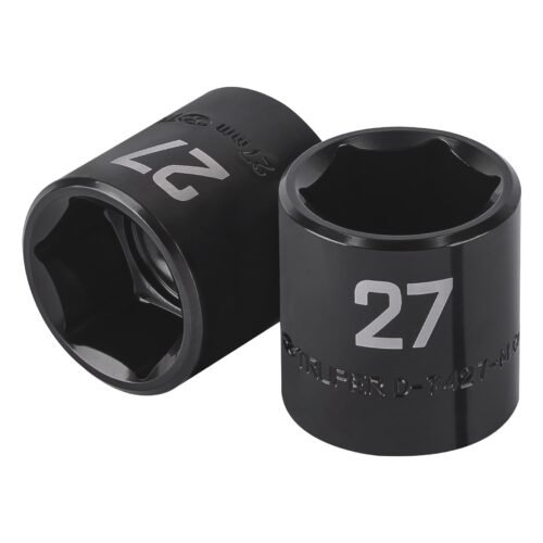 100920 - Dado de impacto de 27 mm, 6 puntas, cuadro 1/2", Truper