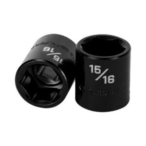 13384 - Dado de impacto de 15/16", 6 puntas, cuadro 1/2", Truper
