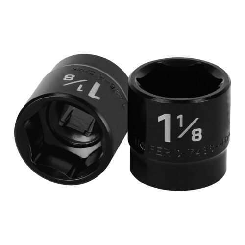 D-7436-H.jpg 13398 - Dado de impacto de 1-1/8", 6 puntas, cuadro 1/2", Truper