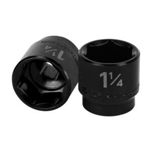 13399 - Dado de impacto de 1-1/4", 6 puntas, cuadro 1/2", Truper