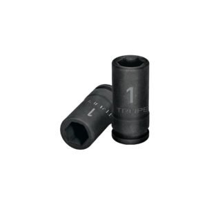 12434 - Dado largo de impacto de 1", 6 puntas, cuadro 3/4", Truper