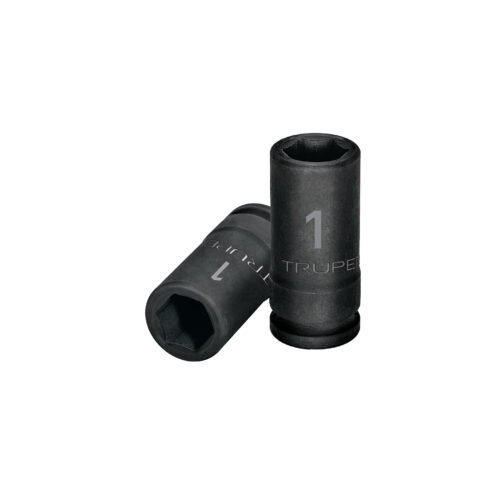 12434 - Dado largo de impacto de 1", 6 puntas, cuadro 3/4", Truper