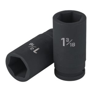 100947 - Dado largo de impacto de 1-3/16", 6 puntas, cuadro 3/4"