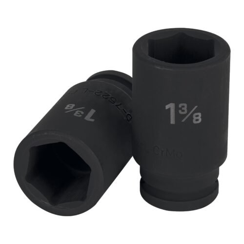 D-7522-L.jpg 12440 - Dado largo de impacto de 1-3/8", 6 puntas, cuadro 3/4"