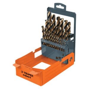 50004 - Juego de 29 brocas HSS para metal en estuche, Truper Expert