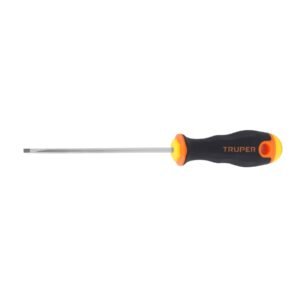 14019 - Desarmador cabinet 1/8" x 4" mango Comfort Grip, Truper
