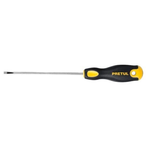 21486 - Desarmador cabinet 1/8 x 4" mango Comfort Grip, Pretul